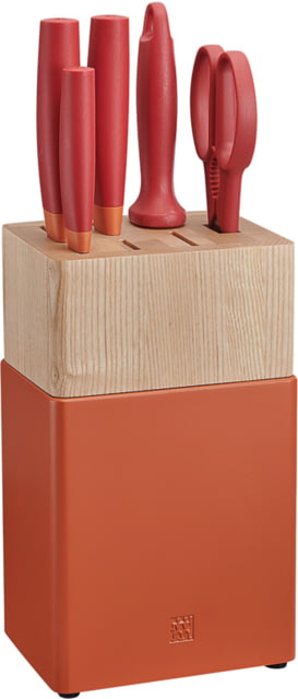 HENCKELS ZWILLING Now S 6pc Block Set Org Kitchen Knife