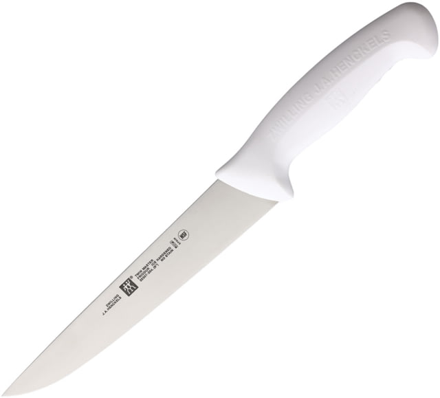 HENCKELS ZWILLING Twin Master Chef Butcher Knife 13in Overall 8in Satin Finish Stainless Blade White Plastic Handle Bulk Packed  BULK - Henckels Zwilling