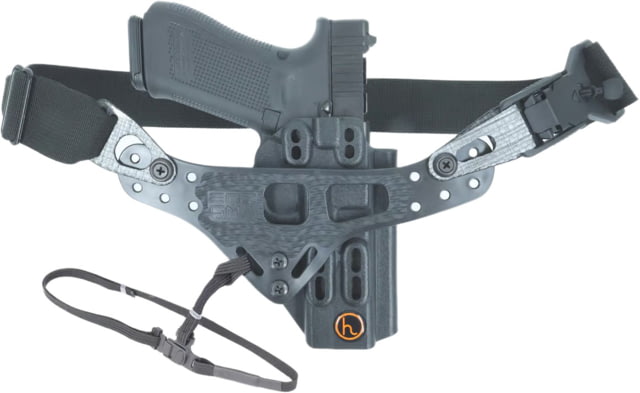 Henry Holsters Flint Boltaron IWB Appendix w/ Enigma Standard Full Sweat Guard Glock 17 Right Hand Black