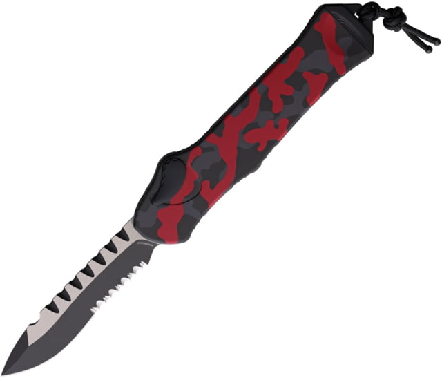 Heretic Knives Auto Hydra OTF Recurve Red - Heretic Knives