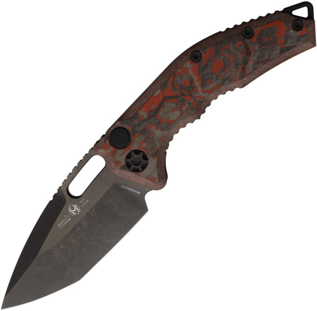 Heretic Knives Auto Medusa Button Lock Red - Heretic Knives