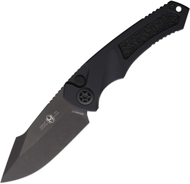 Heretic Knives Auto Pariah Button Lock Blk - Heretic Knives