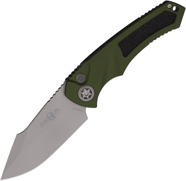 Heretic Knives Auto Pariah Button Lock Grn - Heretic Knives