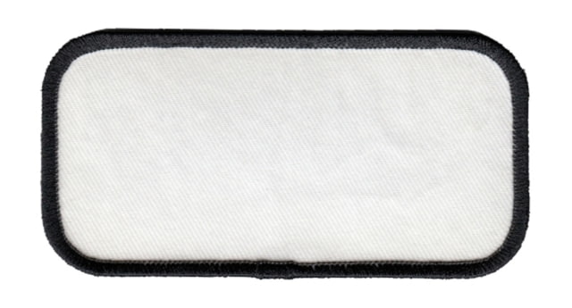 HERO'S PRIDE Blank Name Patch w/ Black Border 4in x2in - Hero's Pride