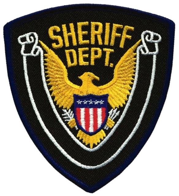 HERO'S PRIDE SHERIFF DEPT Eagle w/ Blank Scroll Navy/Midnight 4in x4.375in - Hero's Pride