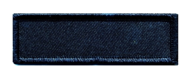 HERO'S PRIDE PD 3.33x1in Name Blank w/Merrowed Bordered Chicago Black - Hero's Pride