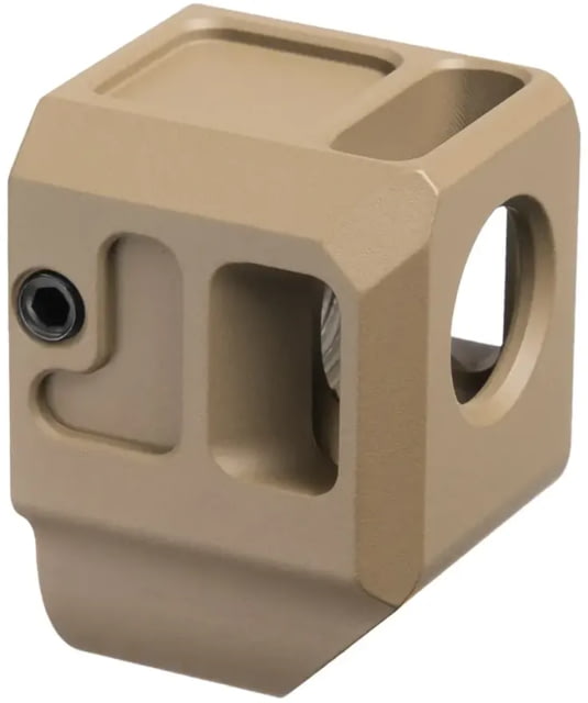 Herrington Arms HC43 V2 Pistol Compensator - No Fin 9mm Luger Glock 43/43X/48 FDE