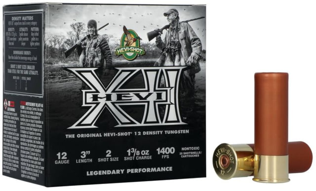 I-Shot HEVI-XII 12 Gauge 1 3/8oz 3in Shotgun #2 25 Rounds Ammo
