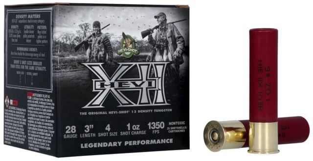 I-Shot HEVI-XII 28 Gauge 3in 1oz Shotgun #4 25 Rounds Ammo
