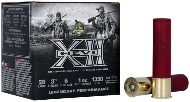 I-Shot HEVI-XII 28 Gauge 3in 1oz Shotgun #6 25 Rounds Ammo