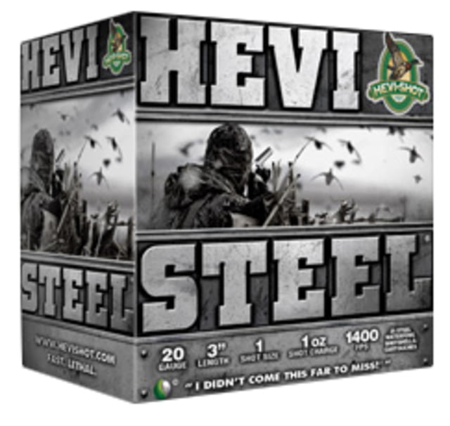 I-Shot HEVI-Steel 12 Gauge 1-1/4oz 3in #1 Centerfire Shotgun 25 Rounds Ammo