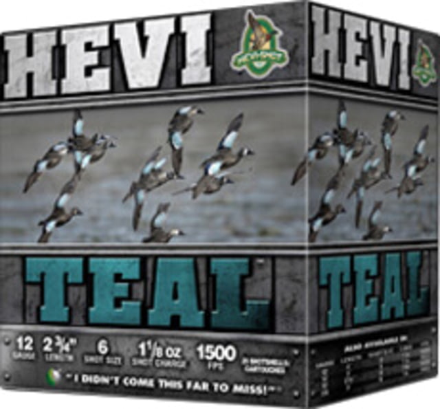 I-Shot HEVI-Teal 20 Gauge 7/8oz 3in #6 Centerfire Shotgun 25 Rounds Ammo