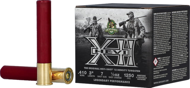 I-Shot Hevi X Strut 12 Density 410 Gauge 3in Shotgun 7 Tungsten Shot 0.5oz 25 Rounds Ammo