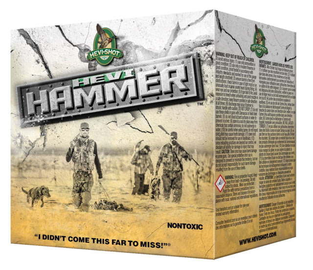 HEVI-Shot HEVI-Hammer 12 Gauge 1 1/2oz 3 1/2in Shotgun Ammo BB Shot 25 Rounds I-Shot HEVI-Hammer 12 Gauge 1 1/2oz 3 1/2in Shotgun BB Shot 25 Rounds Ammo