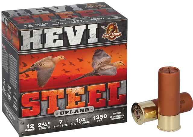 I-Shot Hevi Steel Upland 12 Gauge 2.75in Buckshot Shotgun 7 Shot 25 Rounds Ammo