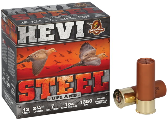 I-Shot Hevi Steel Upland 12 Gauge 2.75in Buckshot Shotgun 6 Shot 25 Rounds Ammo