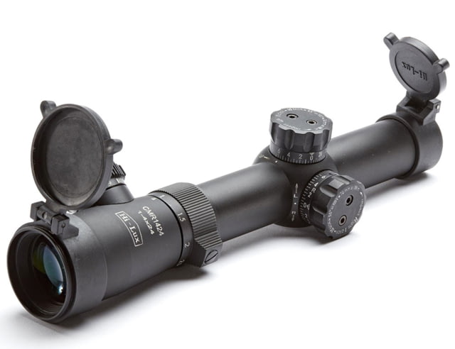 Hi-Lux Optics Close to Medium Range CMR 1-4x24mm LPVO Rifle Scope 30mm Tube Second Focal Plane Illuminated 122 Grain 7.62x39R Green BDC Reticle Matte