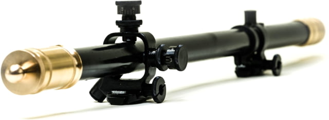 Hi-Lux Optics Malcolm 6x17mm Rifle Scopes 3/4in Tube Short Telescopic Micrometer Mount Front Ring Fine Cross Reticle Matte Black/Brass - Hi-Lux Optics