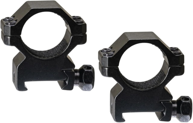 Hi-Lux Optics Sporter 1in Scope Rings Pair Matte Black Small