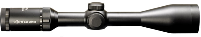 Hi-Lux Optics Sporter 3-12x44mm Rifle Scope 1in Tube Side Focus 1/4 MOA Capped Turrets Duplex Reticle Matte Black