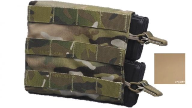 USED High Ground Gear 5.56 Side Access Mag Pouch Holds 2 Left Side Coyote  EDEMO2 Used Condition Like New Inspect and Rebox - High Ground Gear