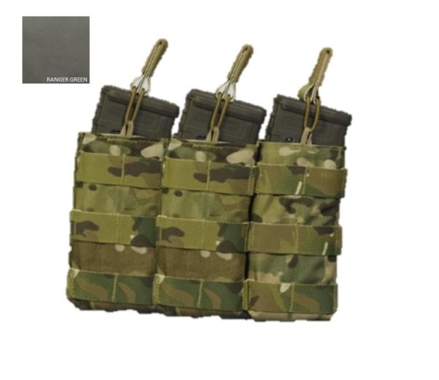 High Ground Gear 5.56 Side-by-Side Mag Pouch Triple Ranger Green - High Ground Gear