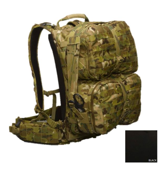 High Ground Gear HG Rigid-Frame Modular Trauma Pack with LG/XL Waist Belt Black - High Ground Gear