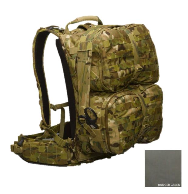 High Ground Gear HG Rigid-Frame Modular Trauma Pack with LG/XL Waist Belt Ranger Green - High Ground Gear