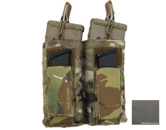 High Ground Gear M4/M16-Pistol Combo Pouch Double Ranger Green - High Ground Gear