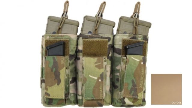 High Ground Gear M4/M16-Pistol Combo Pouch Triple Coyote - High Ground Gear