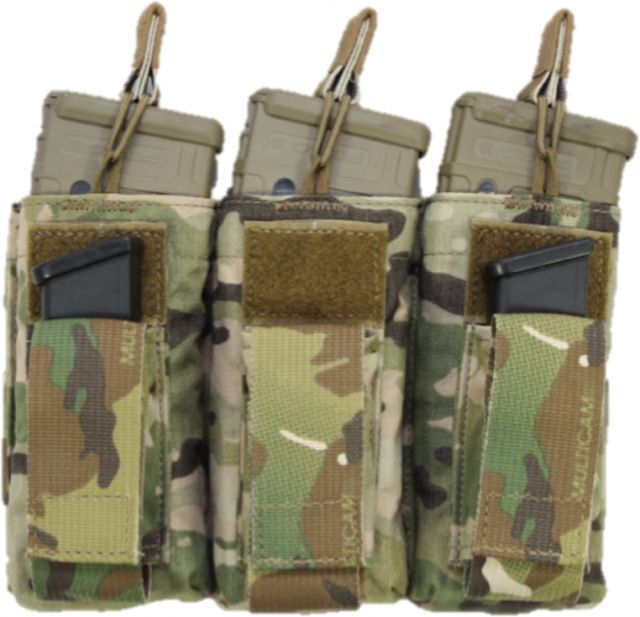 High Ground Gear M4/M16-Pistol Combo Pouch Triple Multi-Cam - High Ground Gear
