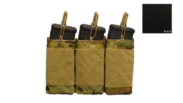 High Ground Gear Triple 5.56 Insert Holds 3 Black - High Ground Gear