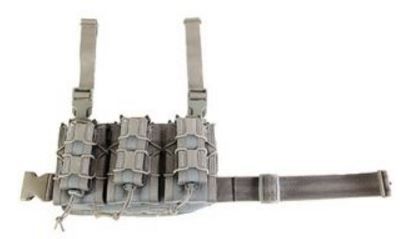 High Speed Gear HSGI Double Decker Leg Rig Rifle Pouch Wolf Gray - High Speed Gear