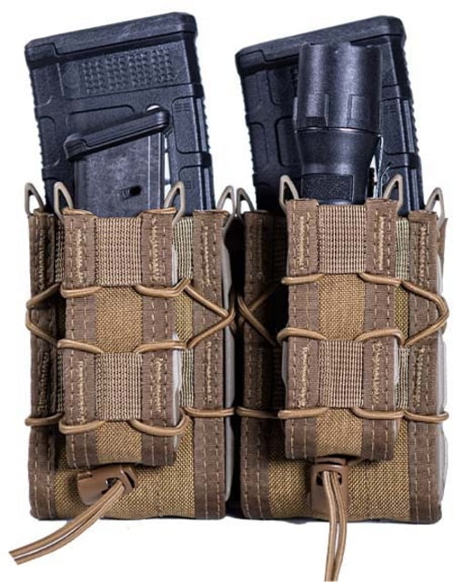 High Speed Gear Double Double Decker Taco Pistol Magazine Pouch Coyote Brown - High Speed Gear