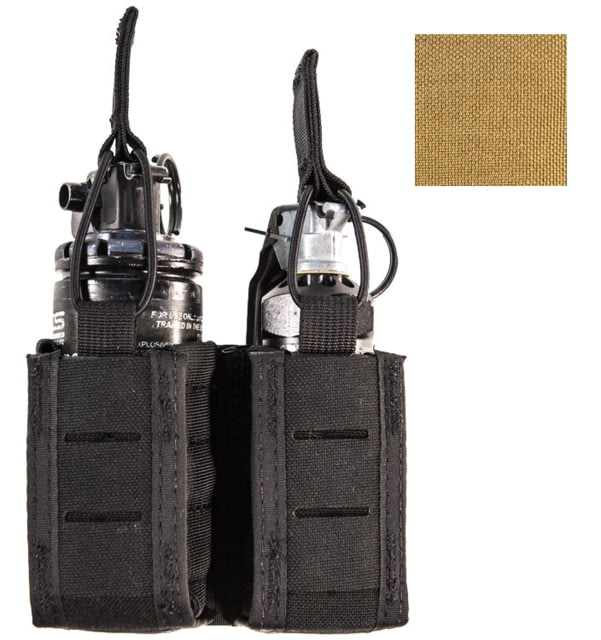 High Speed Gear HSGI Duty Double Flash Bang Taco U-Mount Pouch Coyote Brown - High Speed Gear