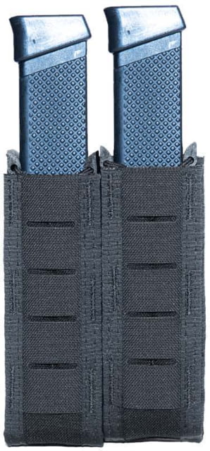 High Speed Gear Duty Double Taco Pistol Magazine Pouch - Extended Black - High Speed Gear