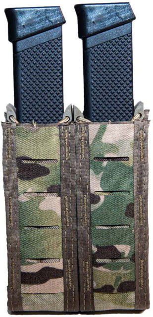 High Speed Gear Duty Double Taco Pistol Magazine Pouch - Extended MultiCam - High Speed Gear