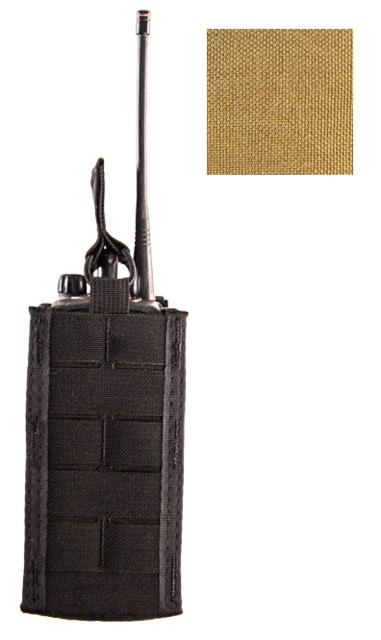High Speed Gear Duty Multi-Access Comm Taco U-Mount Radio Holder Coyote Brown - High Speed Gear