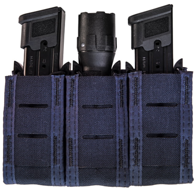 USED High Speed Gear Duty Triple Pistol Taco U-Mount Pouch LE Blue 41PT03LE - High Speed Gear