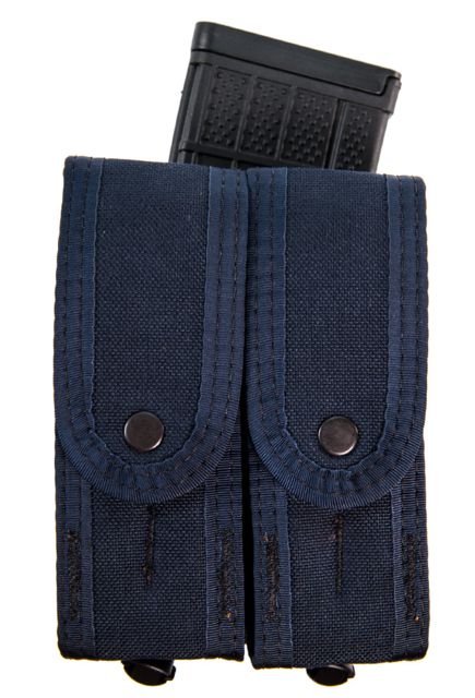 High Speed Gear Duty Double Taco Covered Pistol Pouch w/ Rifle U-Mount LE Blue - High Speed Gear
