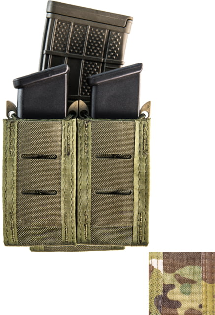 High Speed Gear HSGI Duty Staggered Double Pistol Taco w/Rifle U-Mount MultiCam - High Speed Gear
