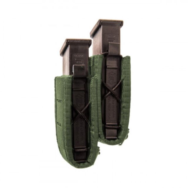 High Speed Gear Duty Staggered Double Pistol Taco U-Mount Pouch Olive Drab - High Speed Gear