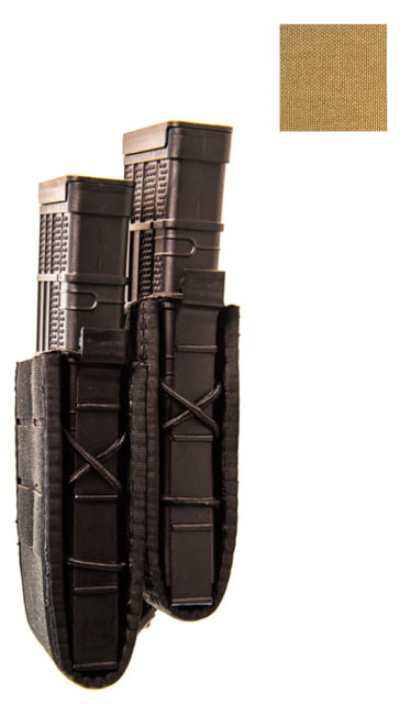 High Speed Gear Duty Staggered Double Taco Rifle Pouch Coyote Brown - High Speed Gear
