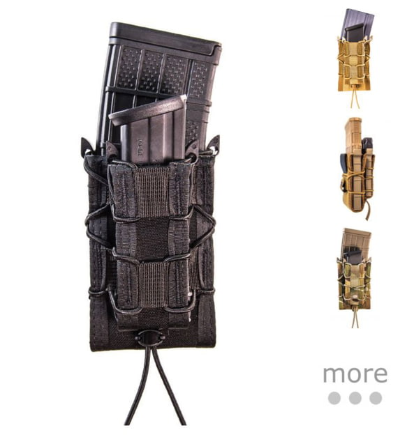 US High Speed Gear HSGI Double Decker Taco Rifle/Pistol Pouch, MultiCam Black, 13DD10MB Tech Data