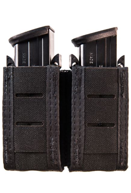 High Speed Gear HSGI Duty Double Pistol Taco U-Mount Pouch Black
