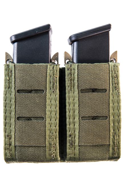 High Speed Gear HSGI Duty Double Pistol Taco U-Mount Pouch Olive Drab - High Speed Gear
