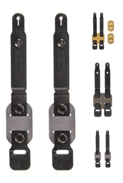 US High Speed Gear HSGI U-Mount Clip Rifle Kit, Black, 2 Pack, 91USC0BK Tech Data