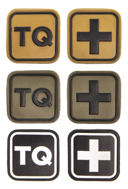 High Speed Gear Medical Patch TQ - 6 Pack Black/Coyote Brown/Olive Drab - High Speed Gear