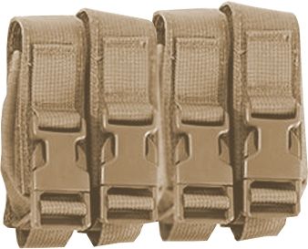 High Speed Gear HSGI Modular Pistol Mag Pouch Quad Coyote Brown - High Speed Gear