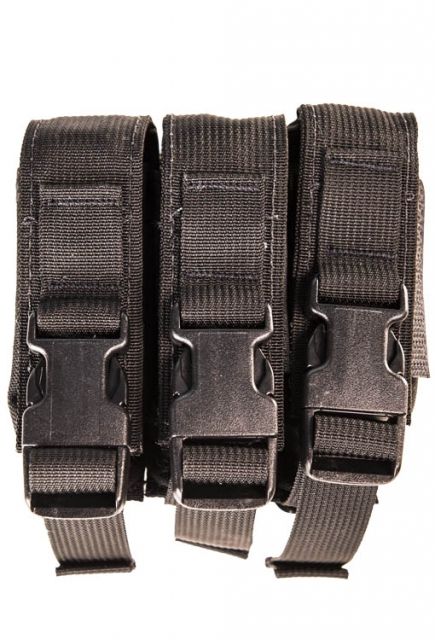 High Speed Gear HSGI Modular Pistol Mag Pouch Triple Black - High Speed Gear